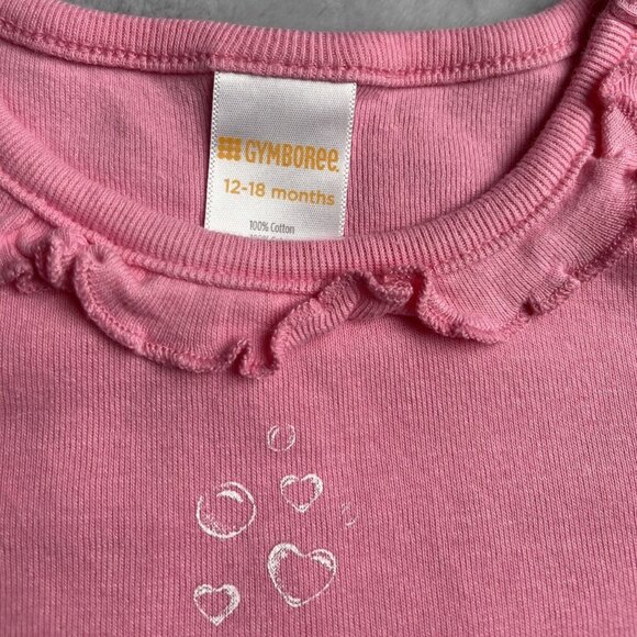 Gymboree Pink Seahorse Graphic Tank Top 12-18 Months 100% Cotton - Picture 4 of 4